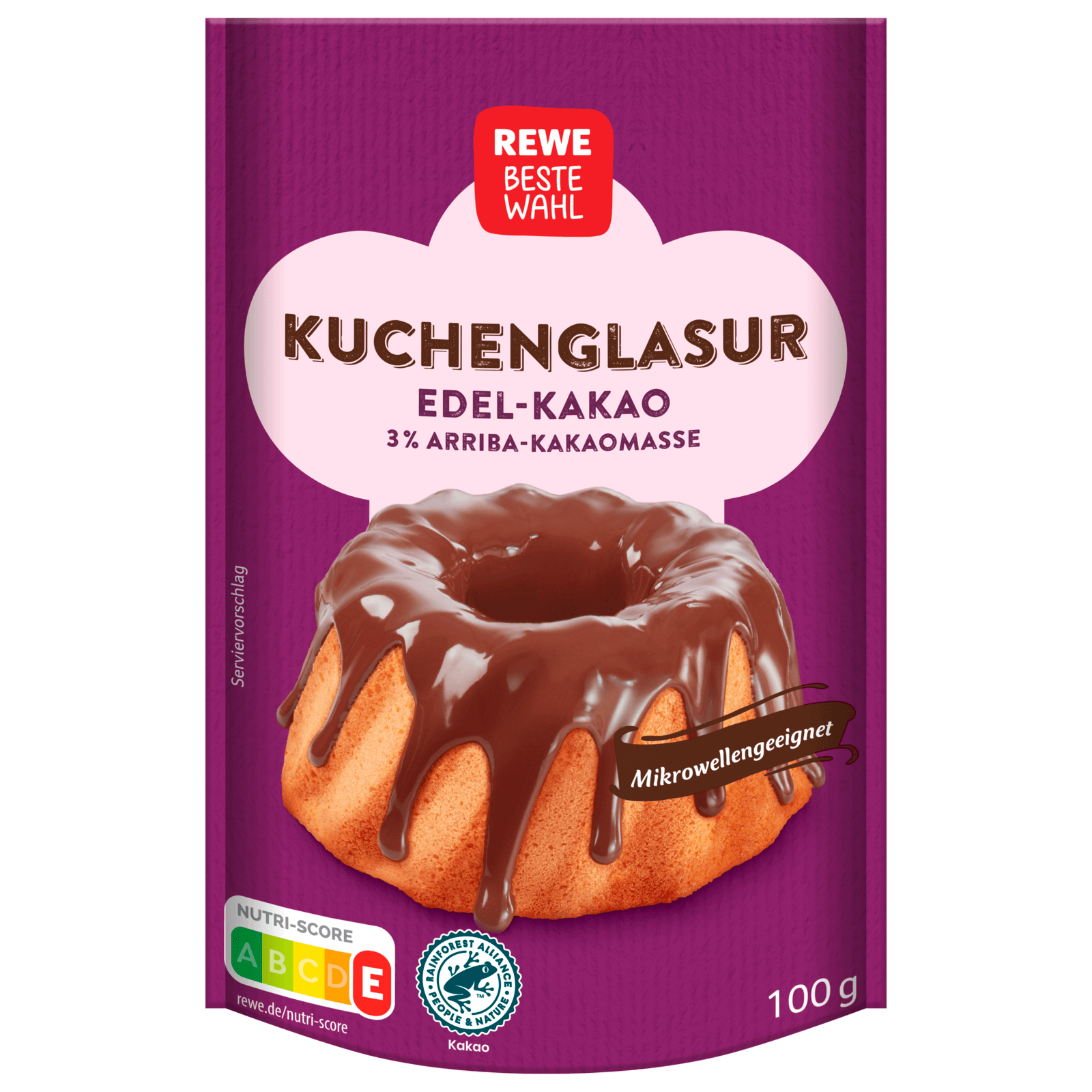 REWE Beste Wahl Kuchenglasur dunkel 100g