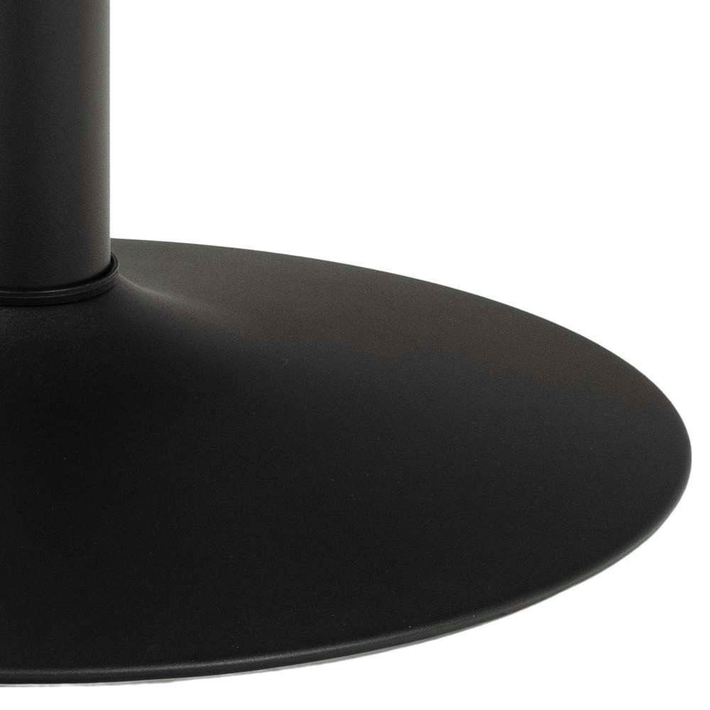 ACTONA GROUP Esstisch Ibiza (1-St), Esstisch rund Ø 110 cm, Schwarz, mit Trompeten Gestell, Tulpentisch
