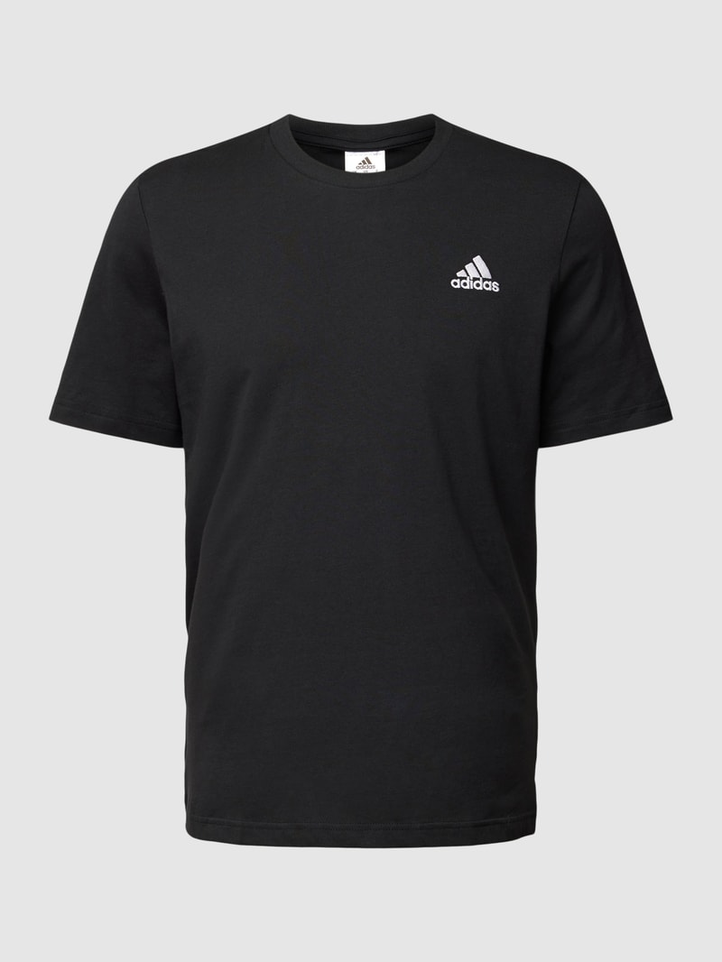 T-Shirt mit Logo-Print in schwarz