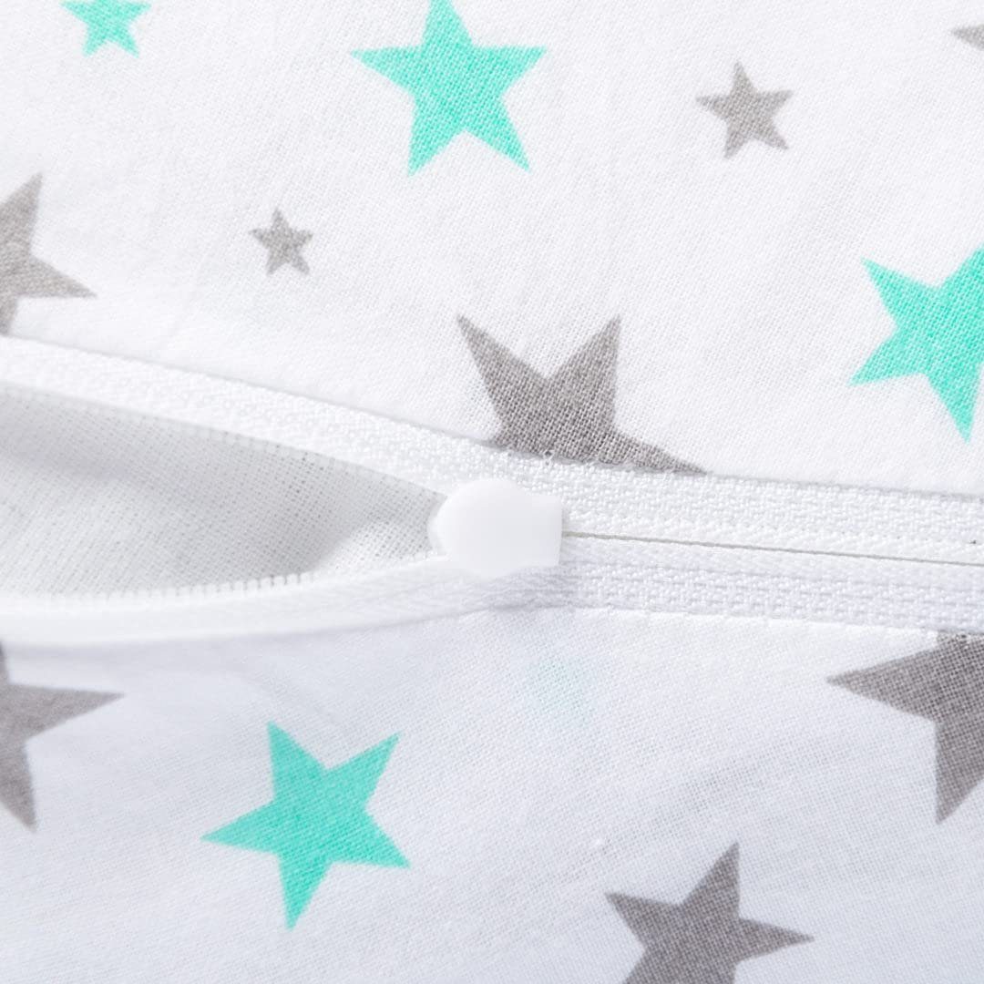 Babybettwäsche (Made in EU) Kinderwagenset mit Stickerei; Baby Bettwäsche 2 tlg. Garnitur für Kinderwagen 80x80 cm + 35x40 cm, Amilian, 100% Baumwolle