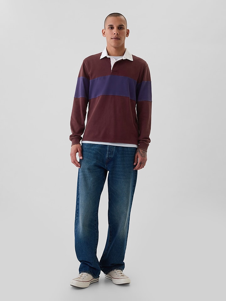 GAP Poloshirt in Bordeaux/ Blau günstig kaufen