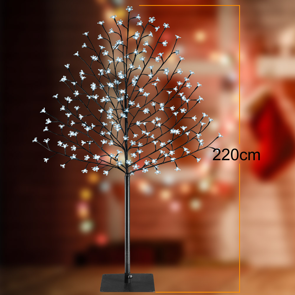 Casaria monzana® Kirschblütenbaum 220 LED 220cm blau
