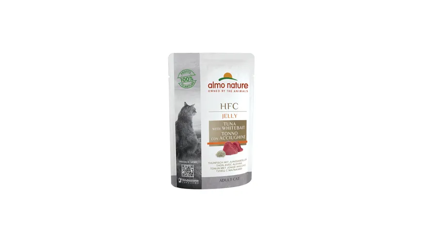 almo nature Katzennassfutter Cat Natural Jelly Thunfisch+Jungsardellen 55 g