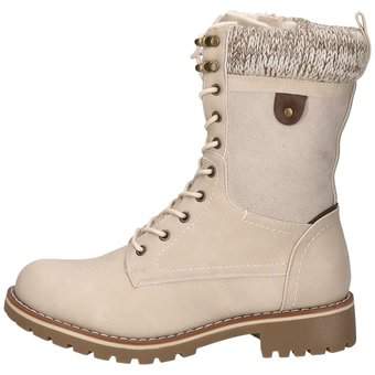 Charmosa Schnürstiefelette in beige