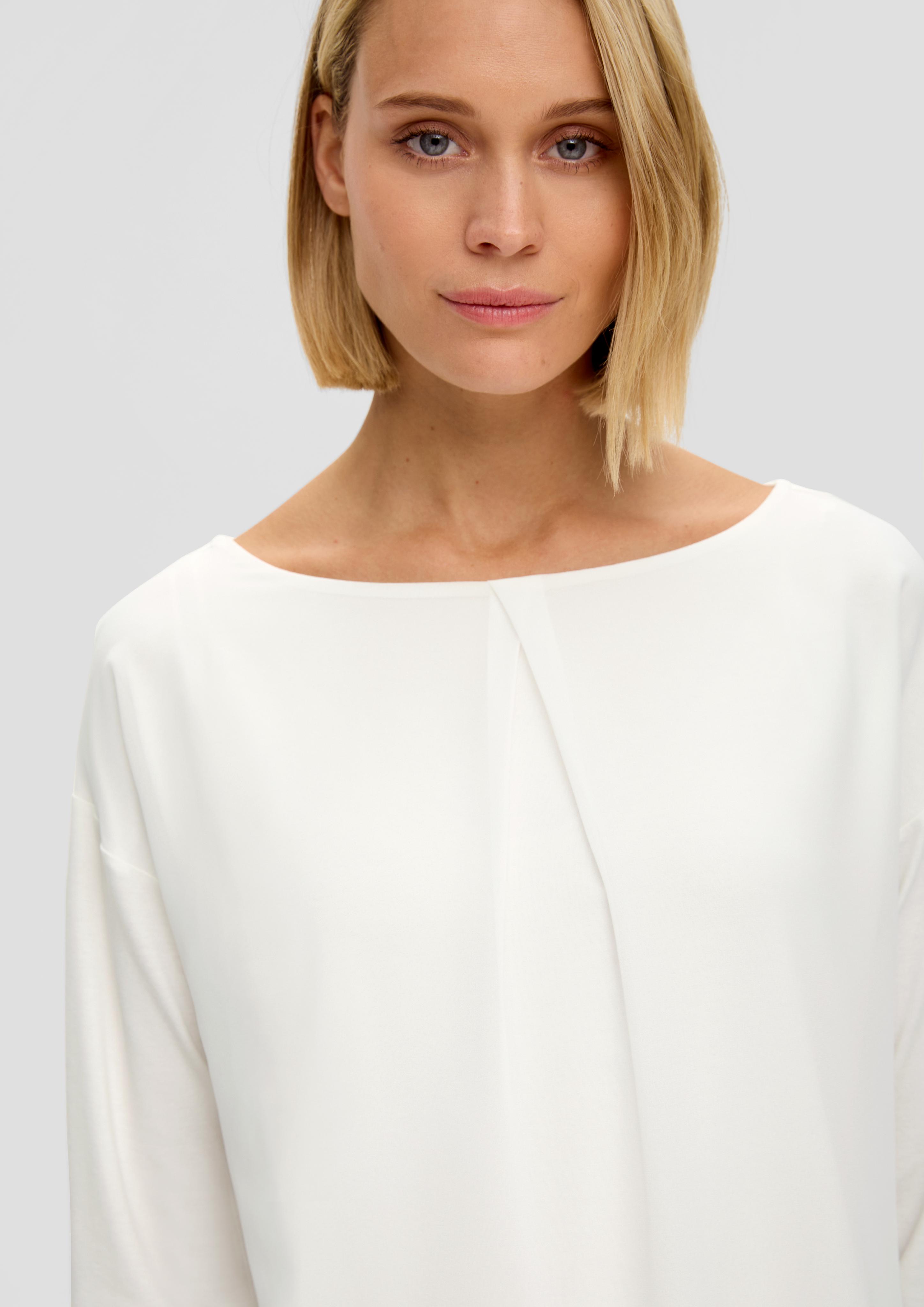 Chiffon-Shirt mit Plisseefalte  2141982-0200