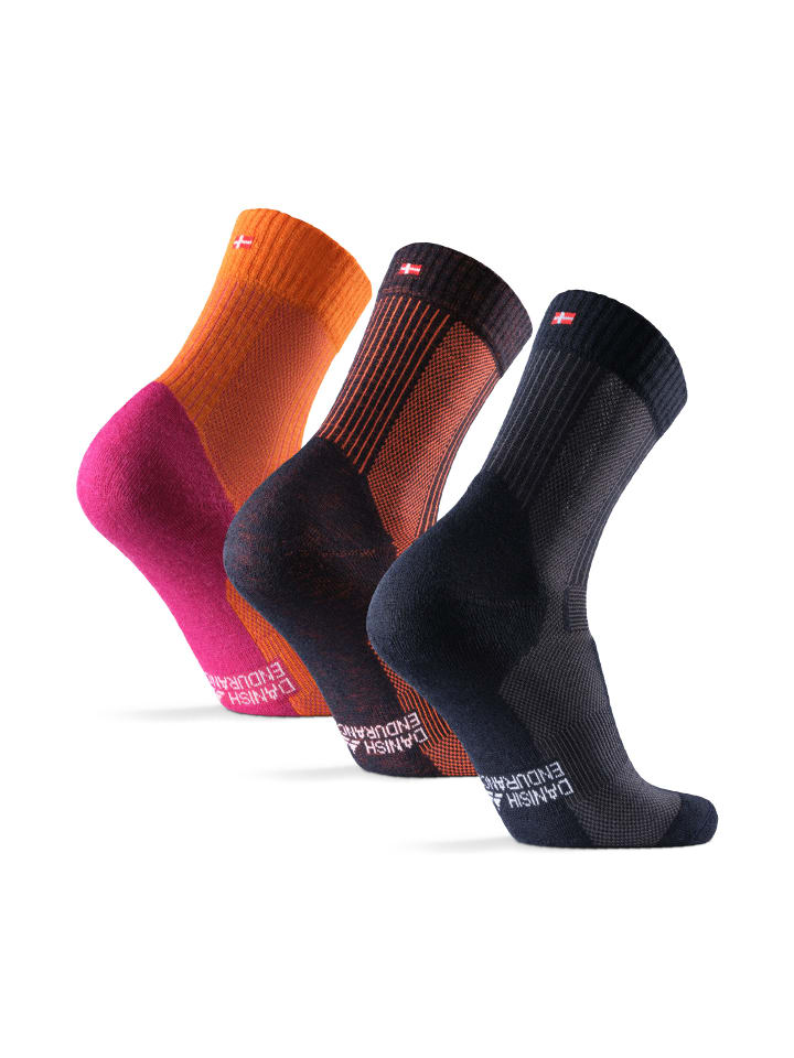DANISH ENDURANCE Socken Merino Hiking Light in orange günstig kaufen