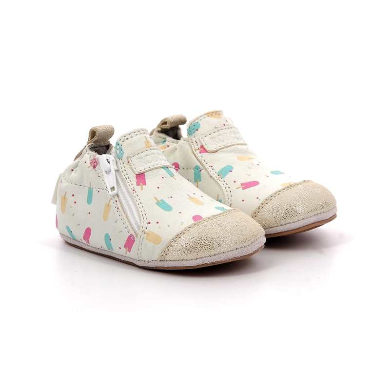 Chaussons cuir Confetti Ice