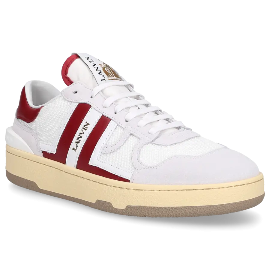 Lanvin - Sneaker low MESH CLAY Veloursleder - weiß