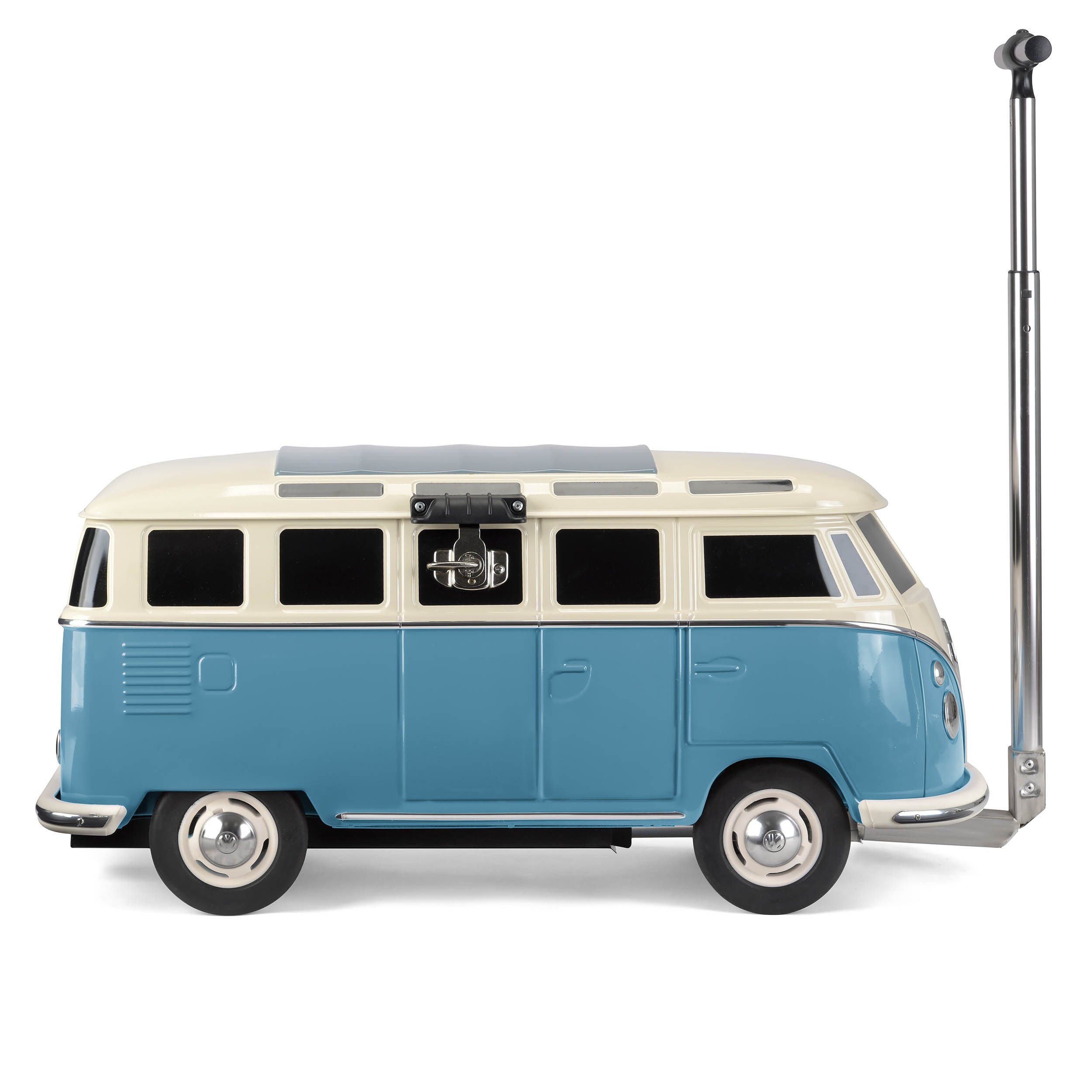 VW Collection by BRISA Kühlbox Volkswagen Fahrbarer Kühlwagen in T1 Bulli Bus Form, 26 Liter, isolierter Bollerwagen