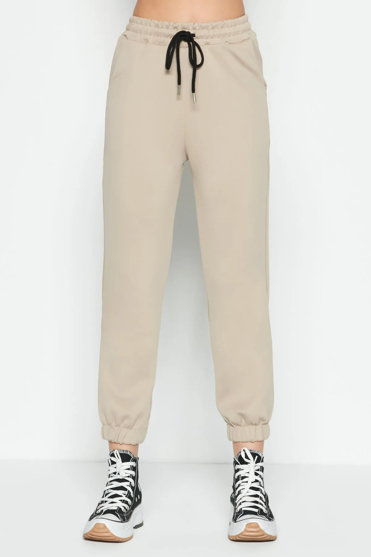 C&City  Jogger elastische Sport-Jogginghose 806 Stone