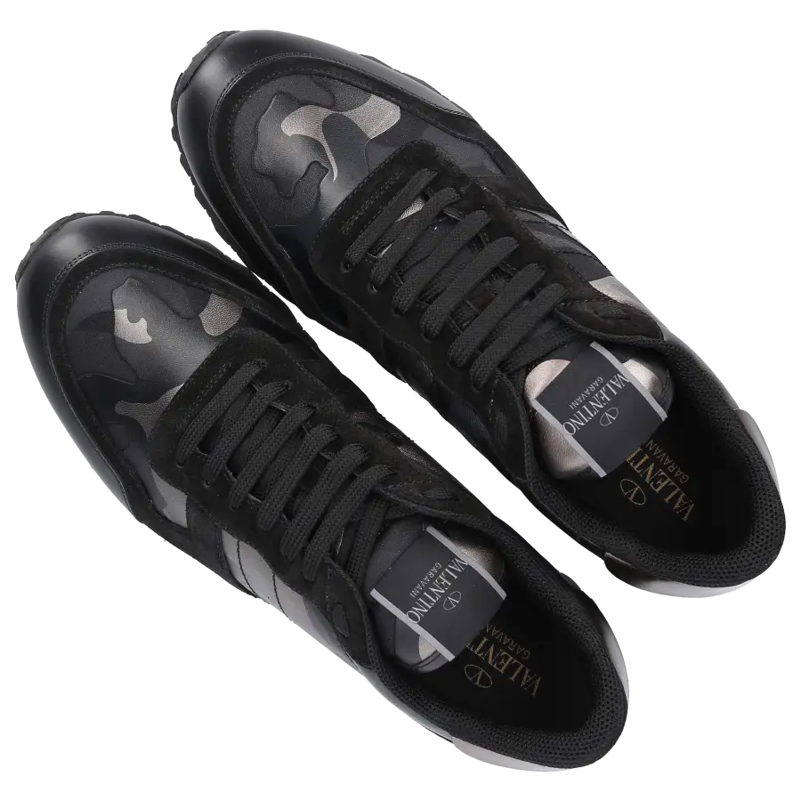 Valentino Garavani - Sneaker low ROCKRUNNER Kalbsleder - schwarz