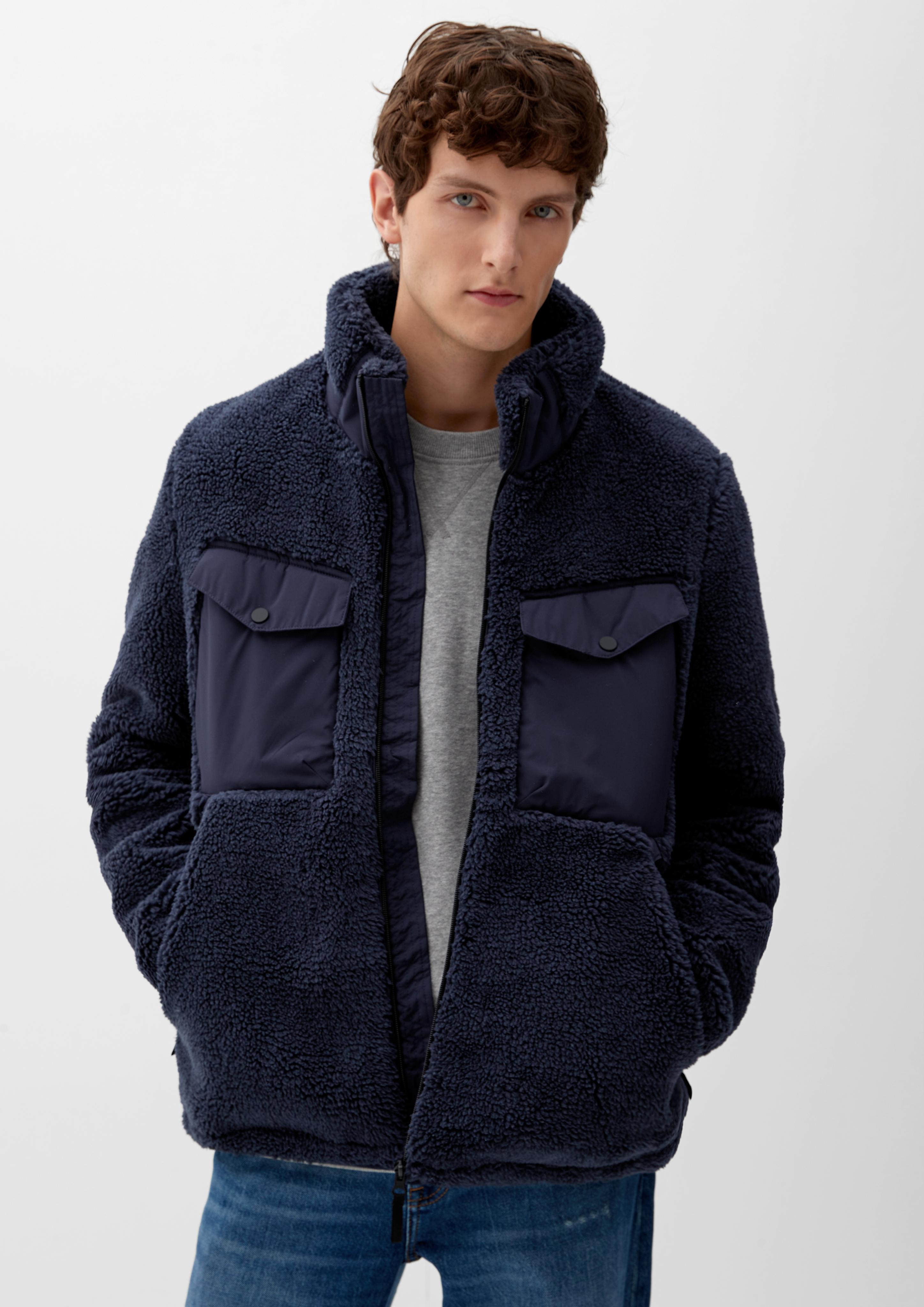 Teddy-Jacke mit Brusttaschen  2115333-5959