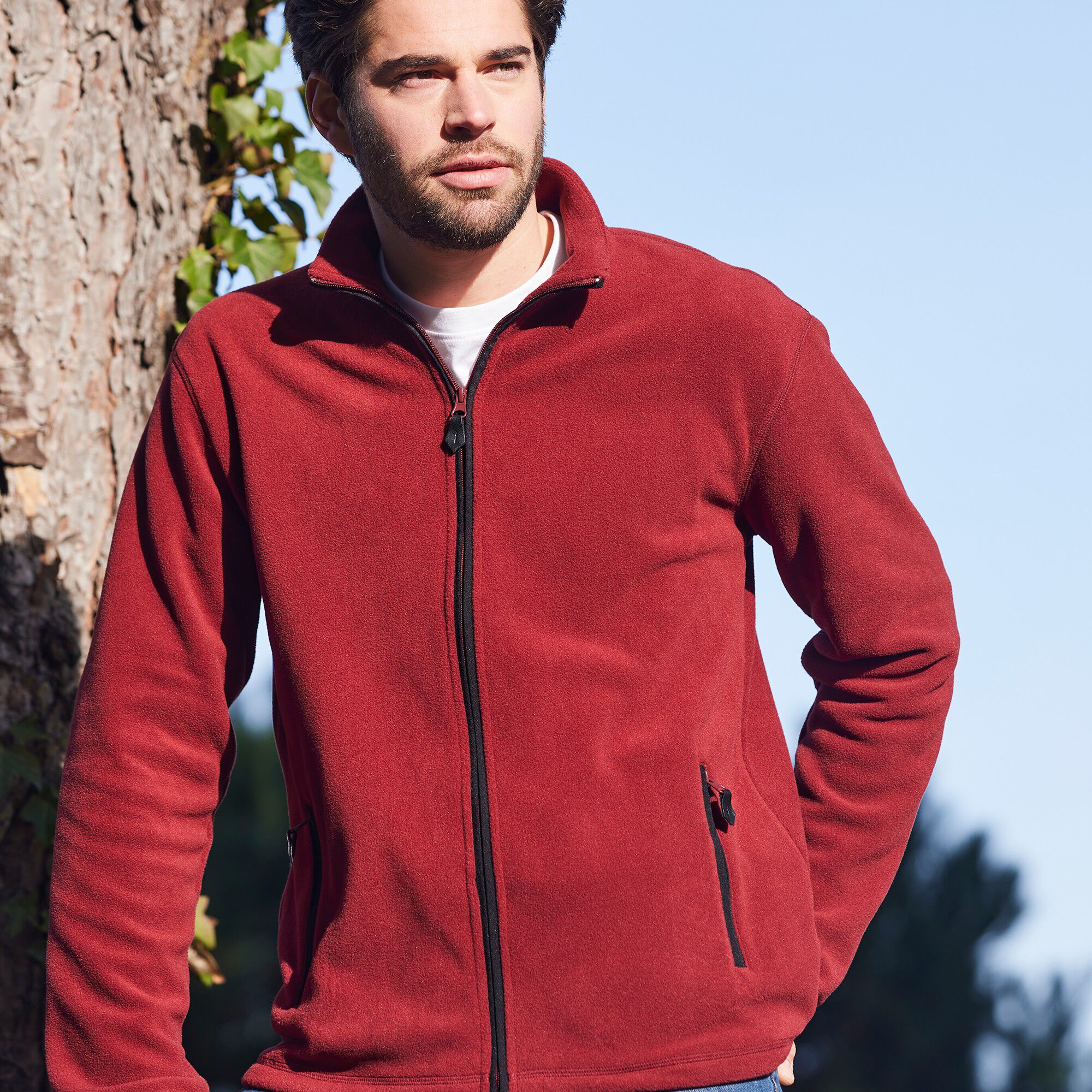 Blouson zippé maille micropolaire