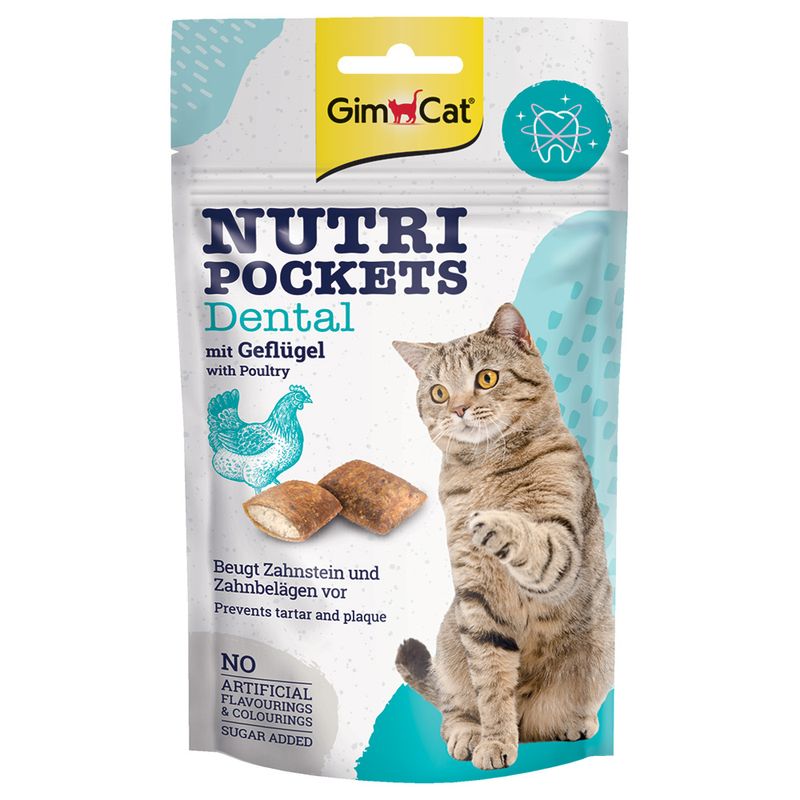 GimCat Nutri Pockets Dental mit Geflügel zu TOP-Preisen | bitiba