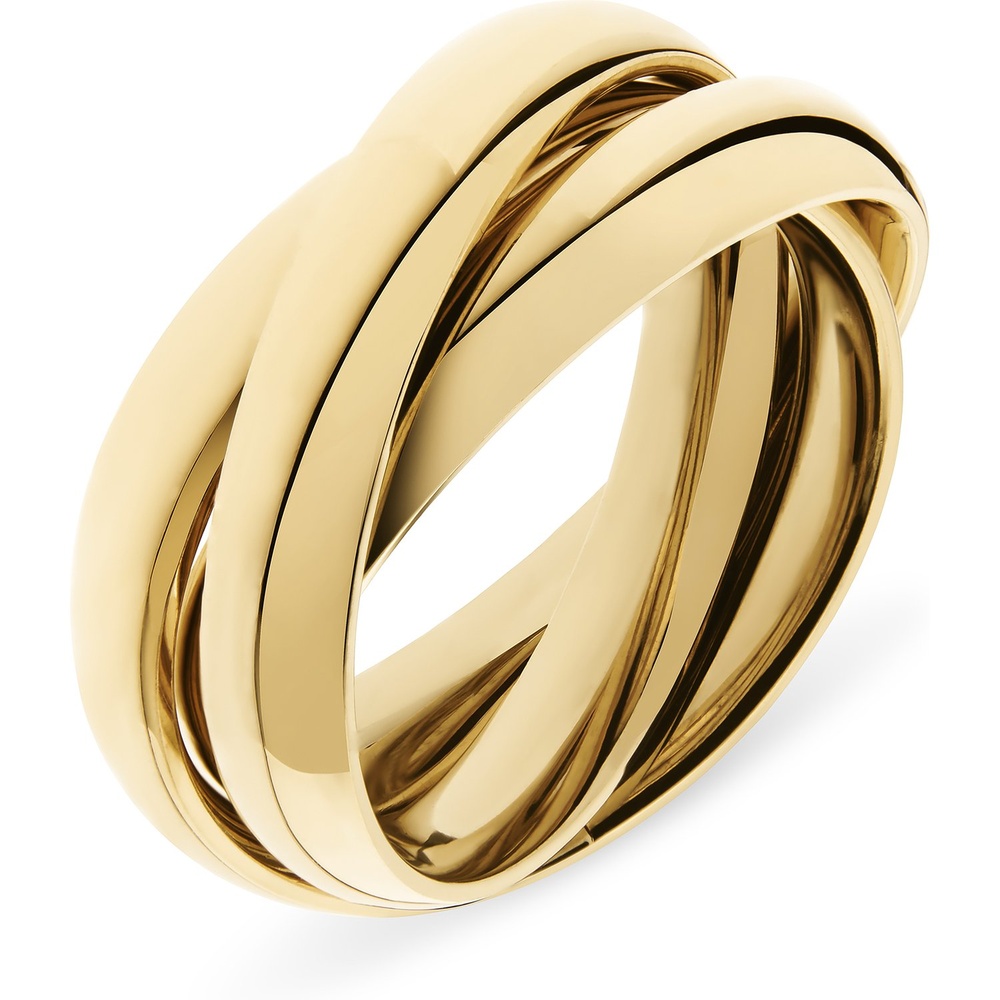 Esprit Bague pour femme Acier inoxydable or jaune Bague