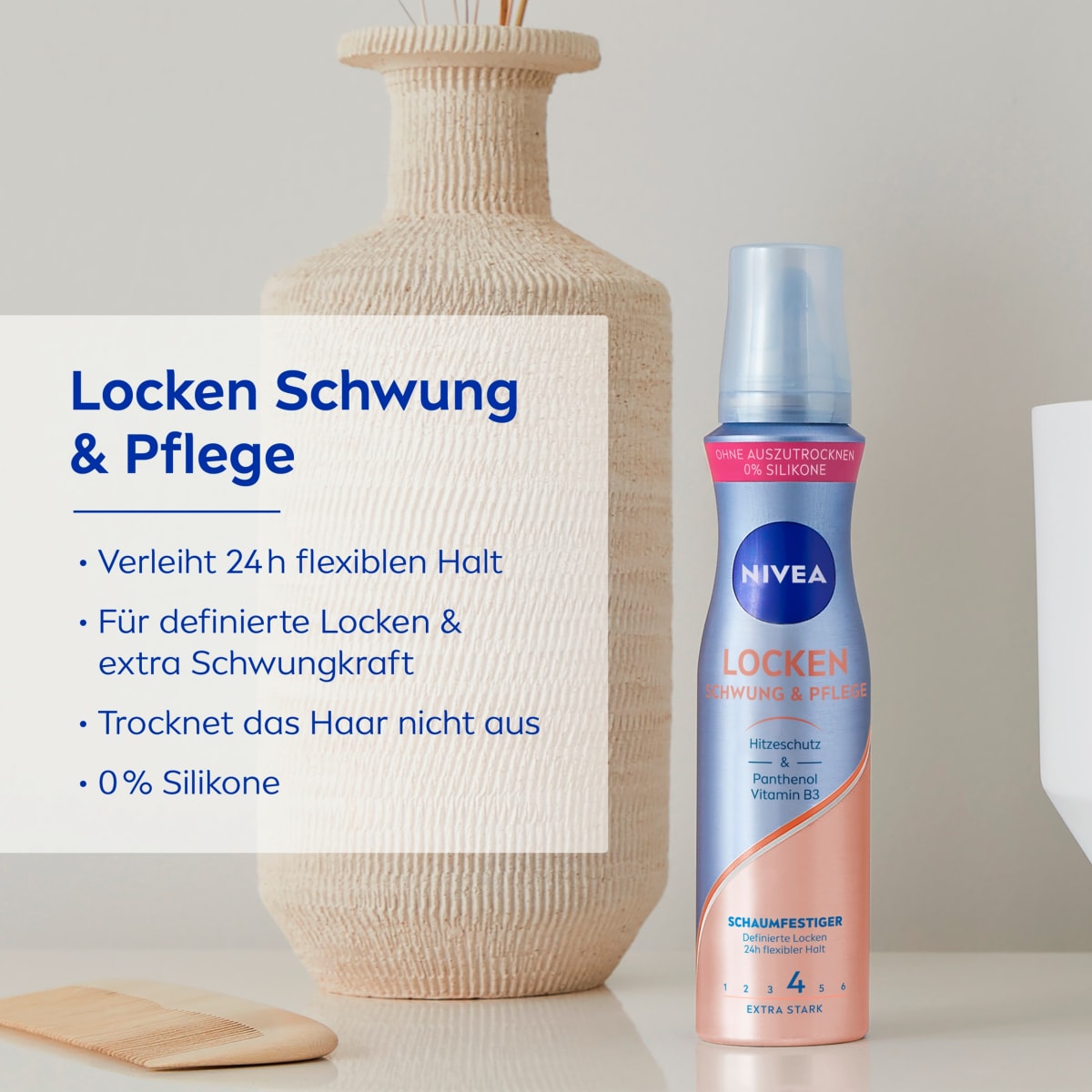 Schaumfestiger Locken Schwung & Pflege, 150 ml