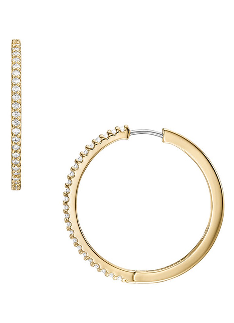 Boucles d'oreilles Fossil Ellis avec zircon JA7261710