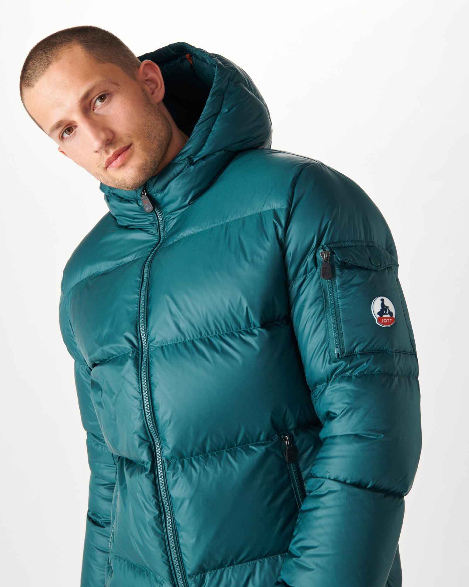 Doudoune à capuche Grand Froid Vert foncé Java