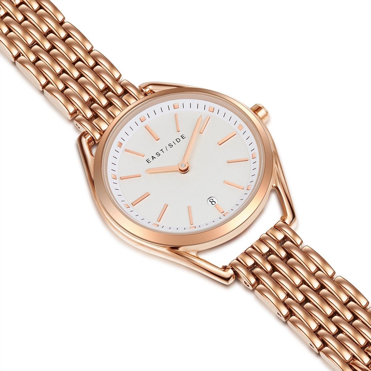 Eastside Automatikuhr Edison roségold, mit Edelstahl-Armband