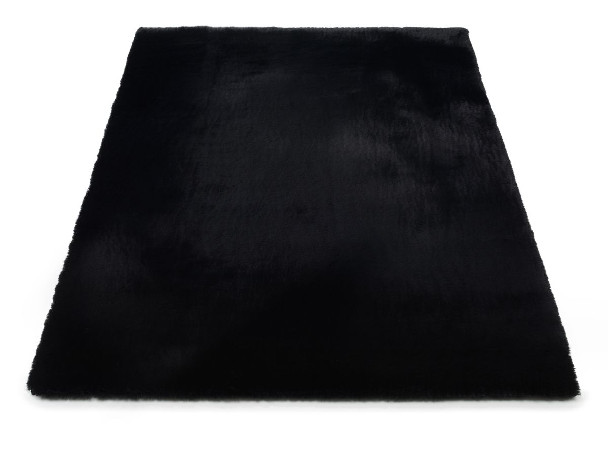 Kunstfell Rabia Soft Schwarz 67 x 130 cm