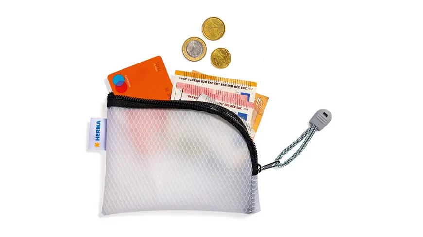 HERMA Universaltasche mit Zip A7 14x10cm sortiert