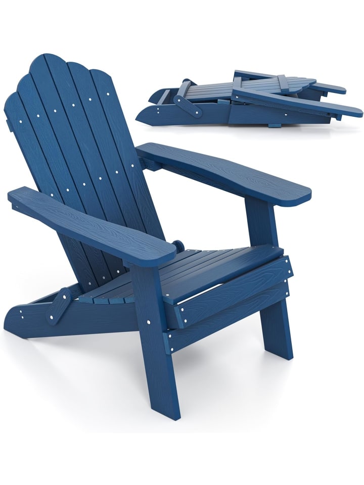 COSTWAY Adirondack Stuhl klappbar in Blau günstig kaufen onesize
