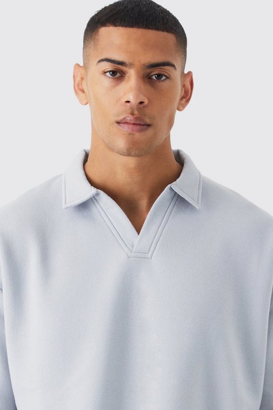 Oversize Rugby-Poloshirt