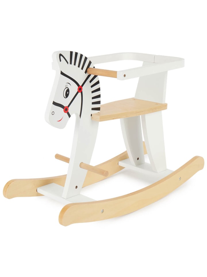 Bieco Spielwaren Schaukeltier aus Holz Zebra in Weiß günstig kaufen onesize