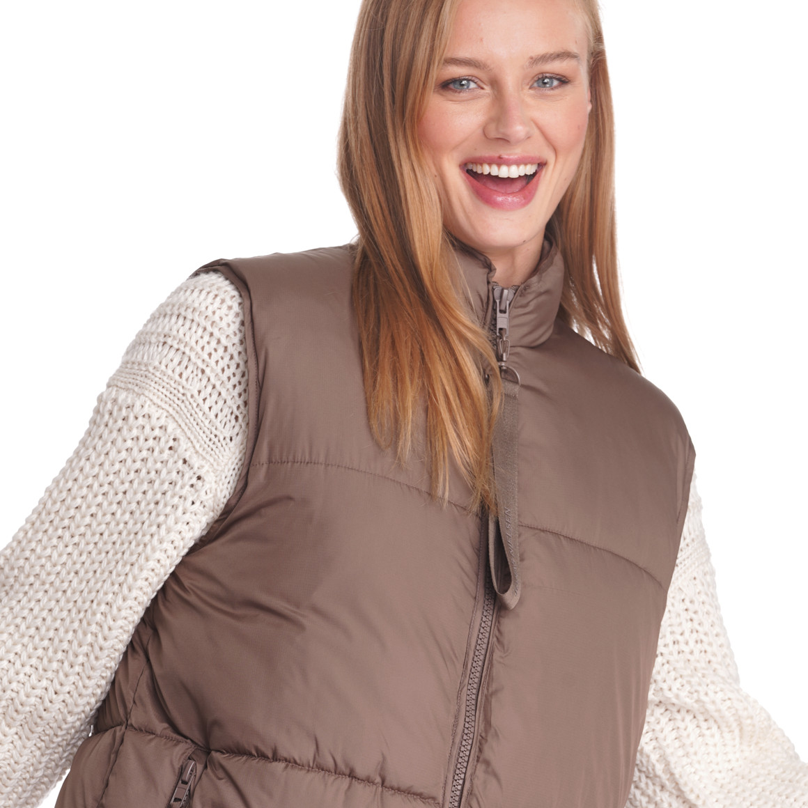 Damen Steppweste im Long-Style