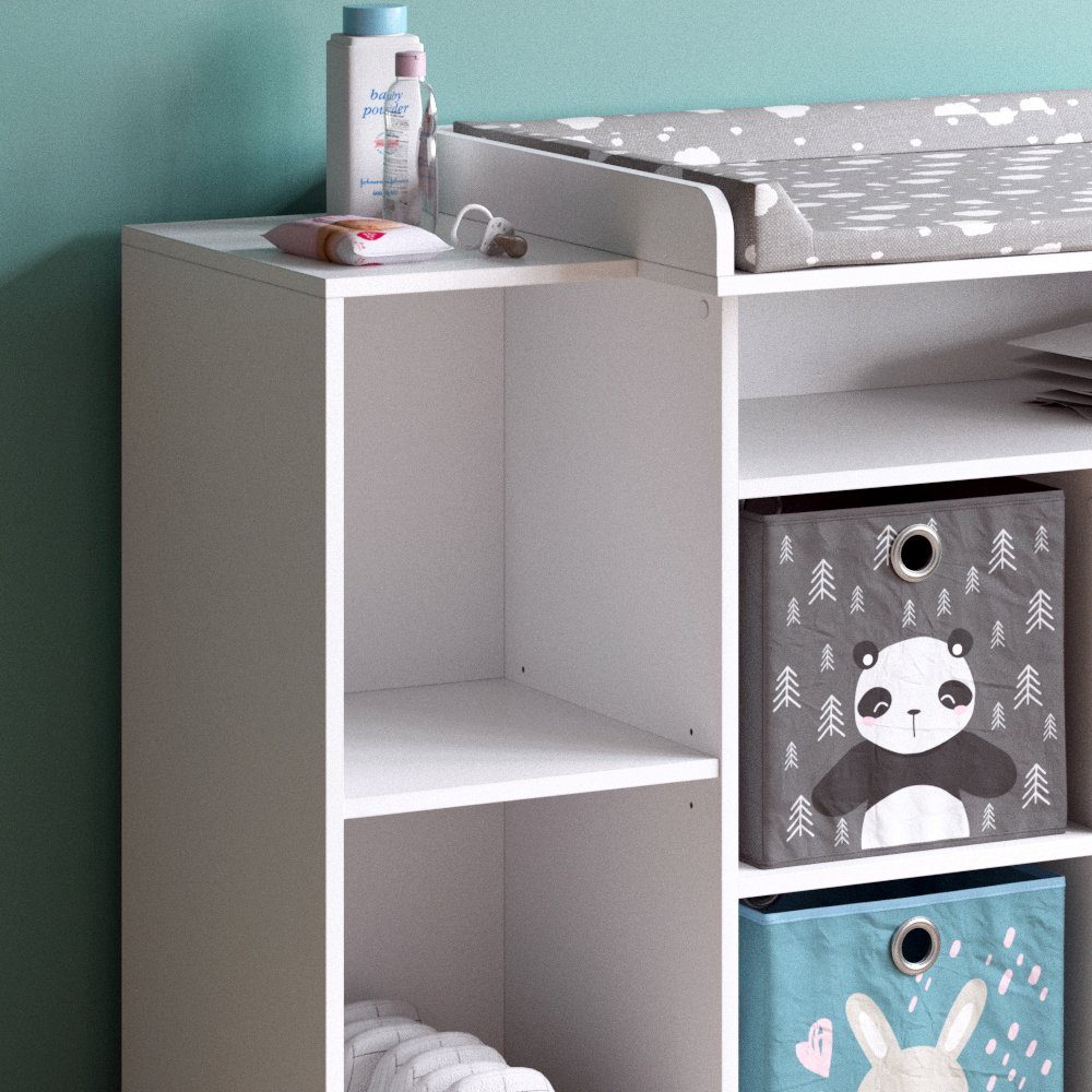 Vicco Wickelkommode Babykommode Wickelregal SIMPLE Weiß