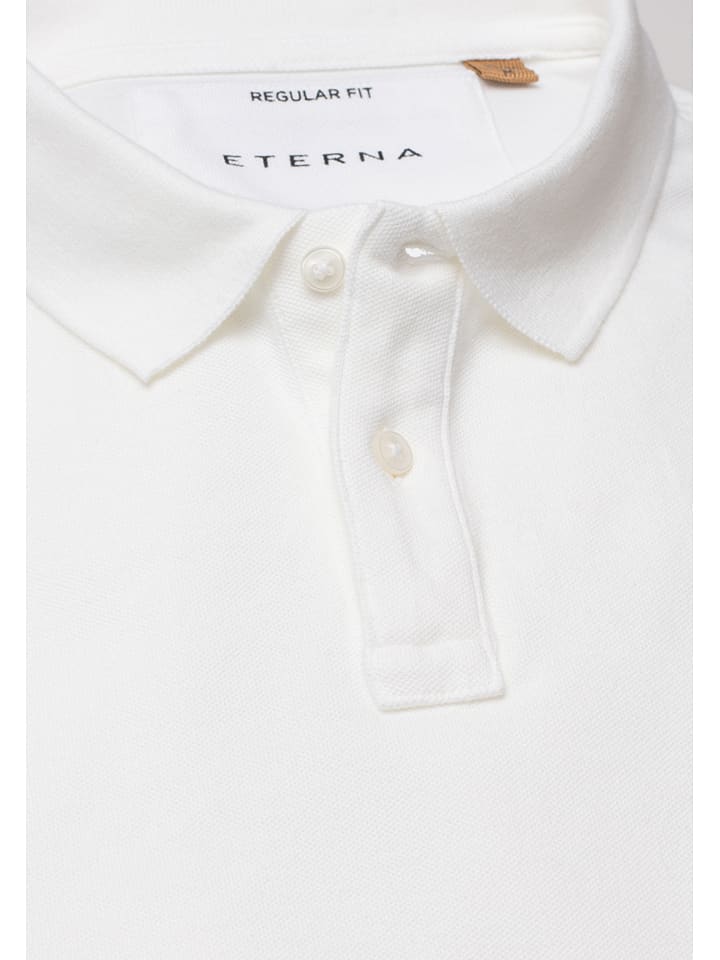 Eterna Poloshirt in Weiß günstig kaufen