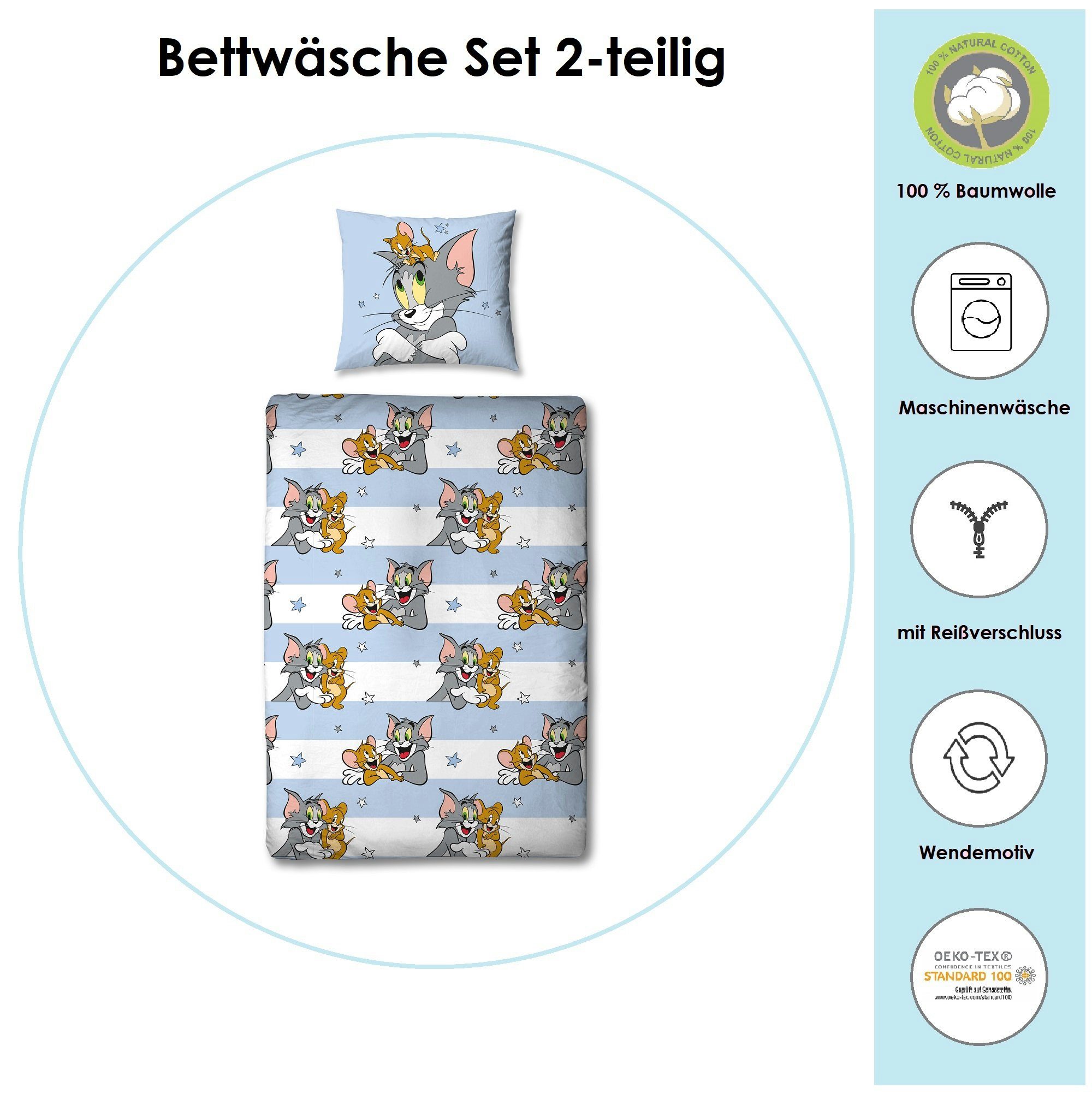 Kinderbettwäsche Tom und Jerry 