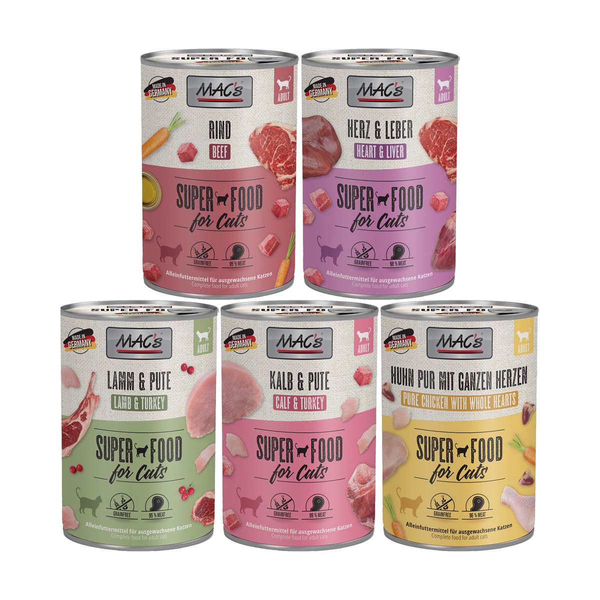 MAC's Cat Fleischmenü 60x400g Mixpaket 1 kaufen