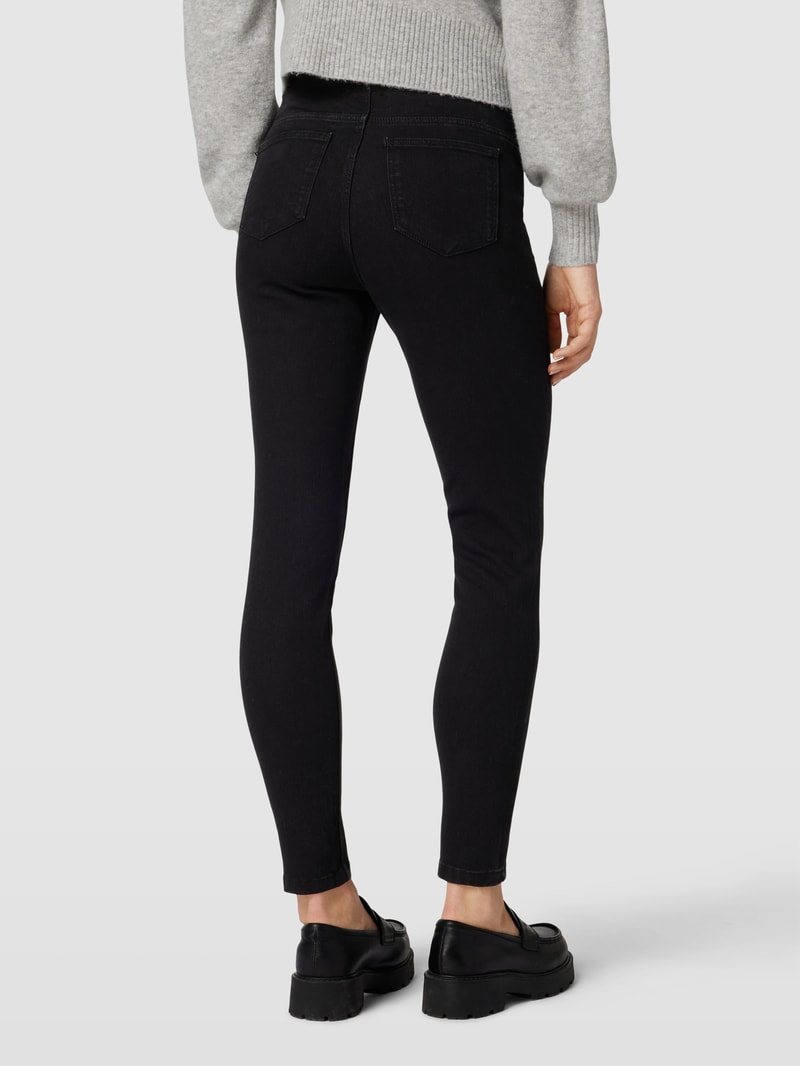 Skinny Fit Umstands-Jeans mit Stretch-Anteil Modell 'NEWAMY' in schwarz