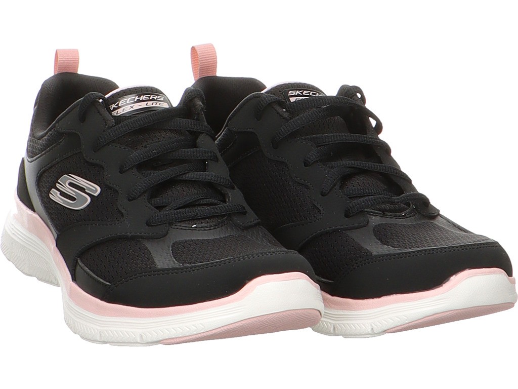 SKECHERS Freizeit Schnürer schwarz FLEX APPEAL 4.0 - ACTIVE FLOW