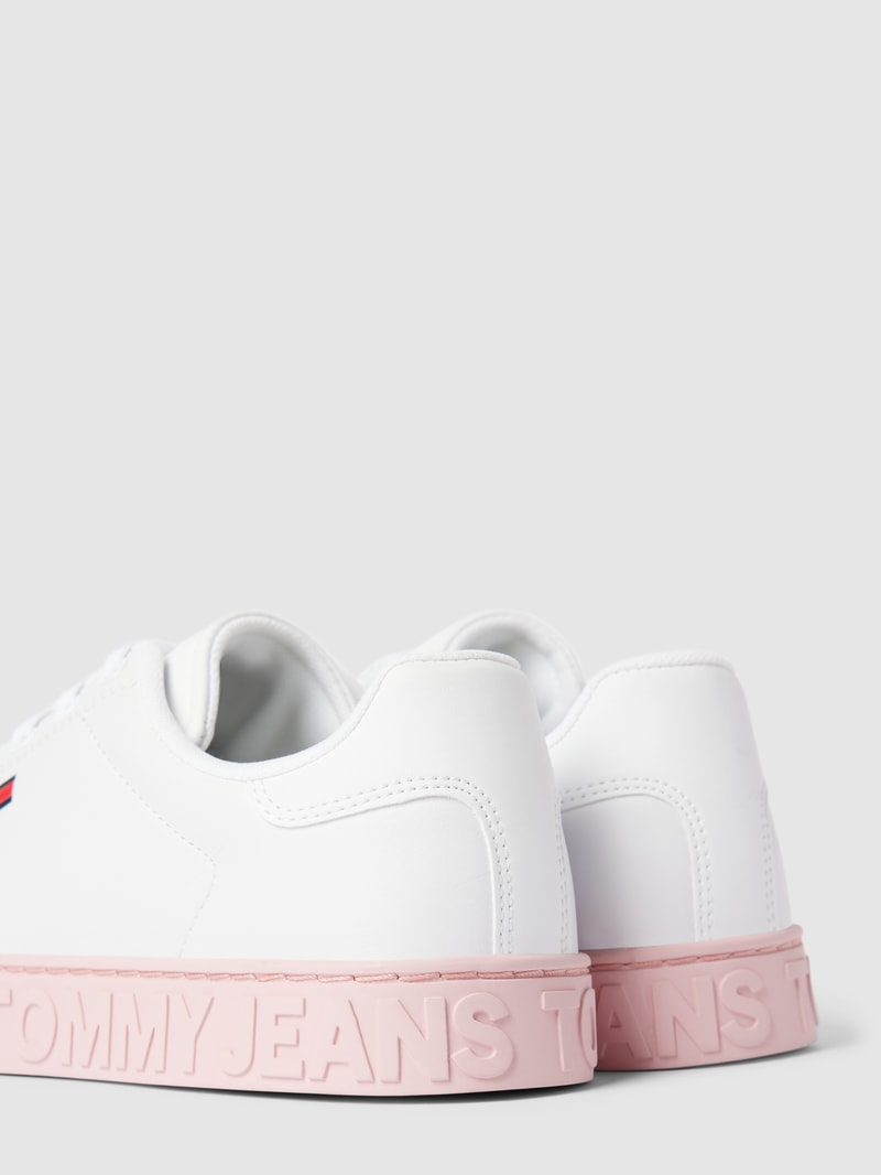 Sneaker mit Label-Details Modell 'COOL' in hellrosa
