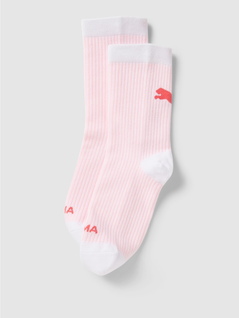Socken mit Label-Details im 2er-Pack Modell 'Classic Sock' in rosé