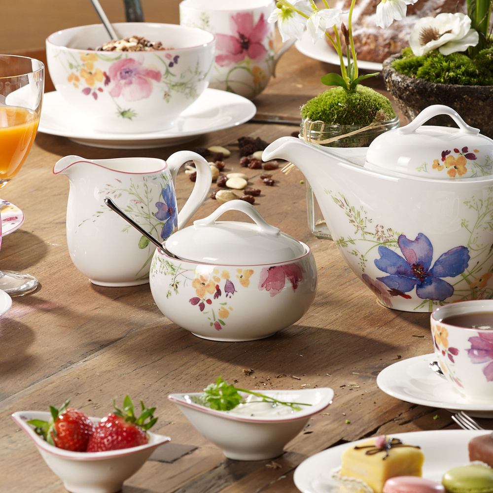 Villeroy & Boch Sucrier/confiturier 6 pers. Mariefleur Gris Basic vaisselle