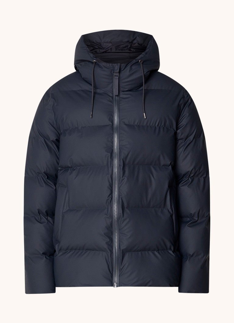 Rains Alta puffer jacket with hood and side pockets