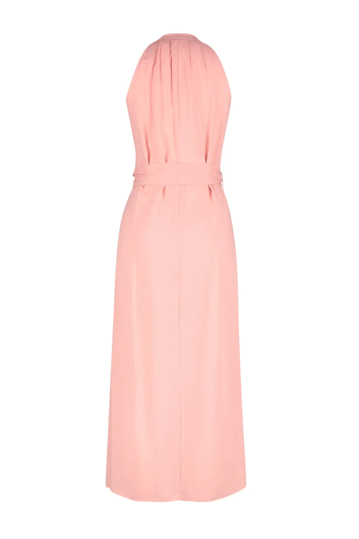 Trendyol Collection  Dusty Rose – Gewebtes Midi-Hemdkleid mit Gürtel TWOSS19XM0112