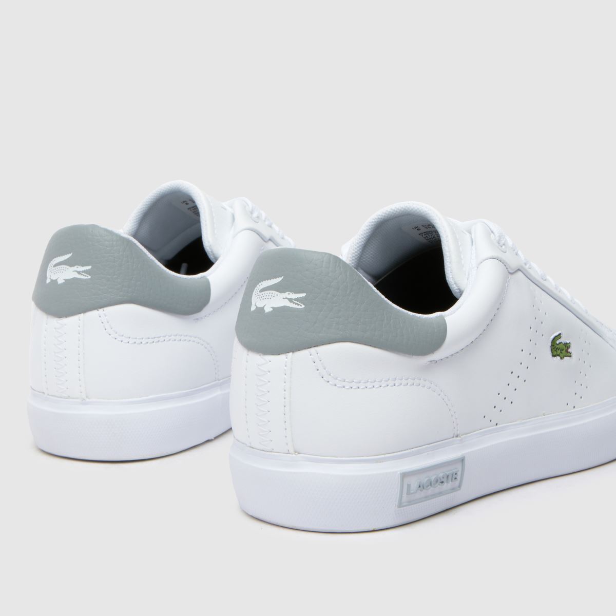 Lacoste Powercourt 2.0 träningsskor i vitt och grått
