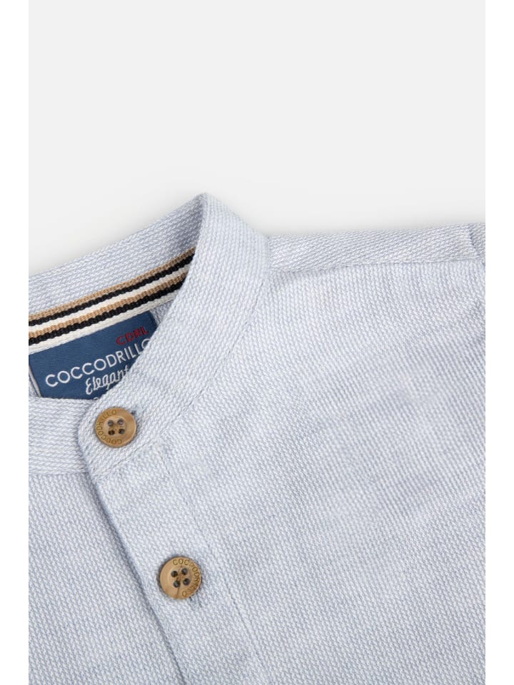 Coccodrillo Hemd mit langen Ärmeln in blau günstig kaufen