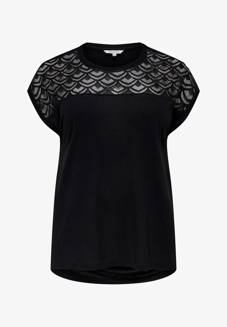 ONLY Carmakoma CARFLAKE LIFE S/S MIX JRS NOOS - Camiseta con estampado