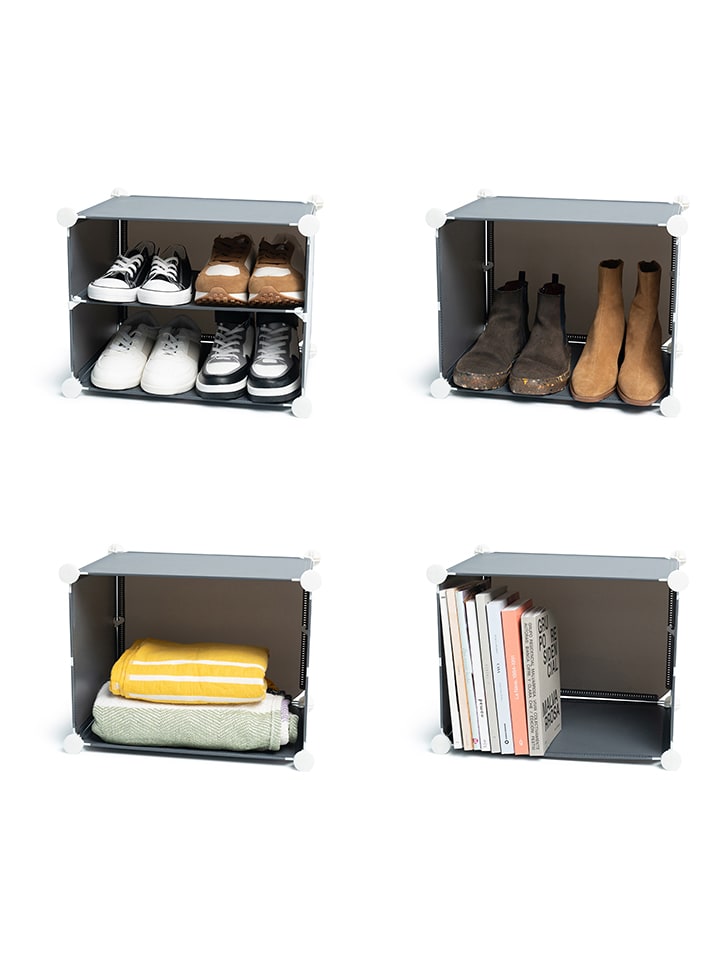 InnovaGoods Schuhschrank in Grau - (B)84 x (H)96 x (T)32 cm günstig kaufen onesize