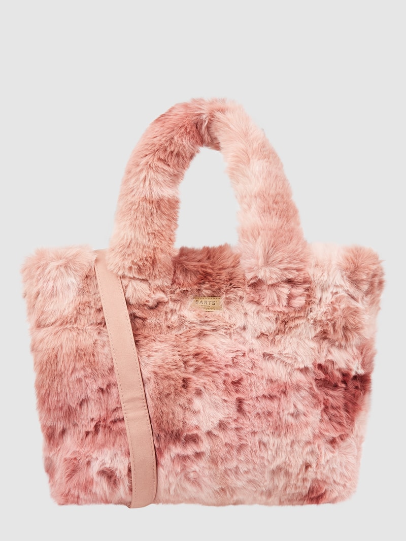 Shopper aus Kunstfell Modell 'Gia' in rosé