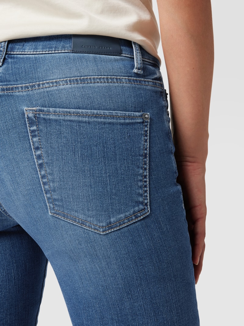 Jeans mit Stretch-Anteil Modell 'Paris' in blau