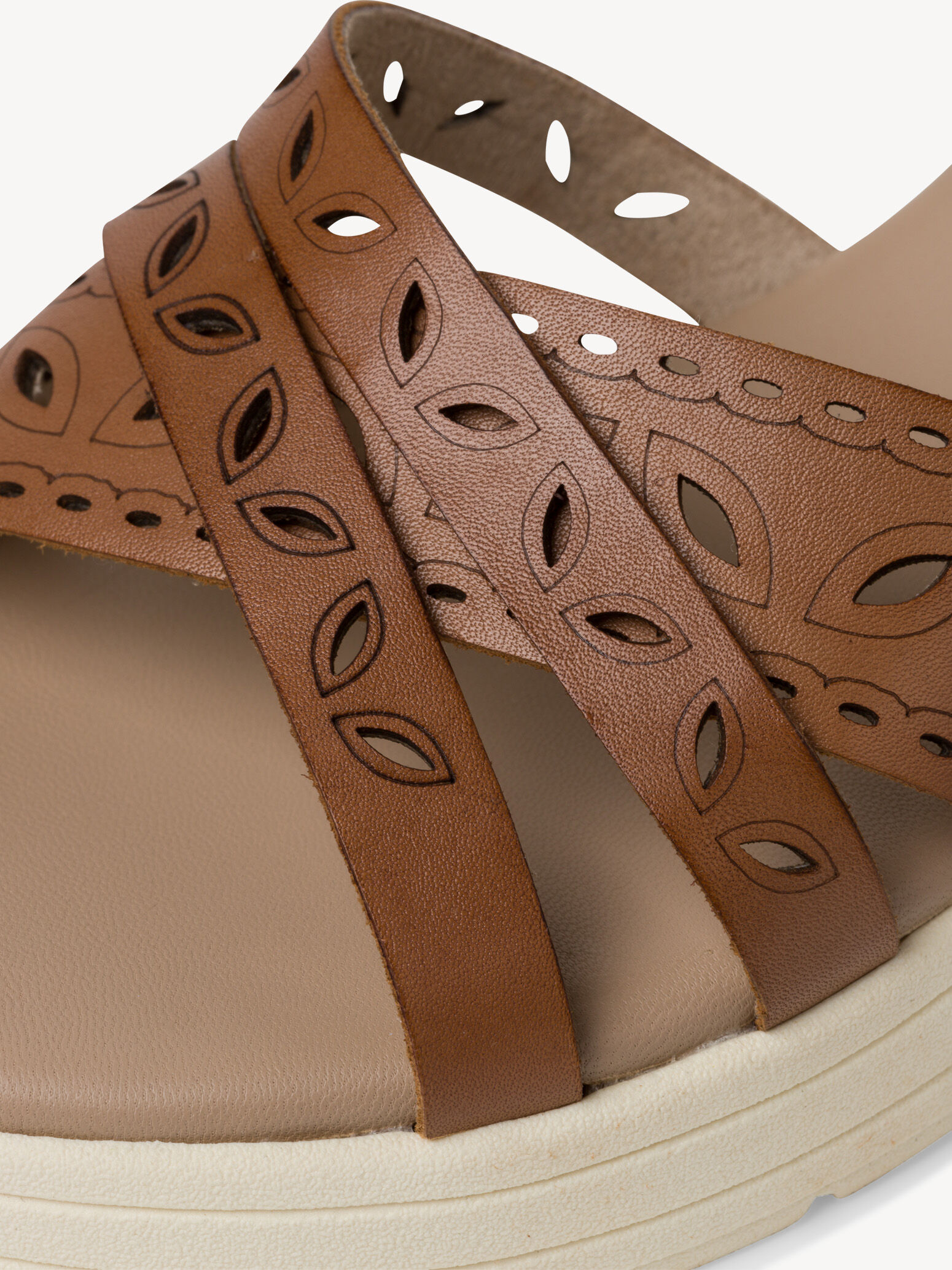 Sandale en cuir - marron