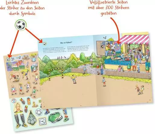Ravensburger Wieso? Weshalb? Warum? Stickerheft: Fußball