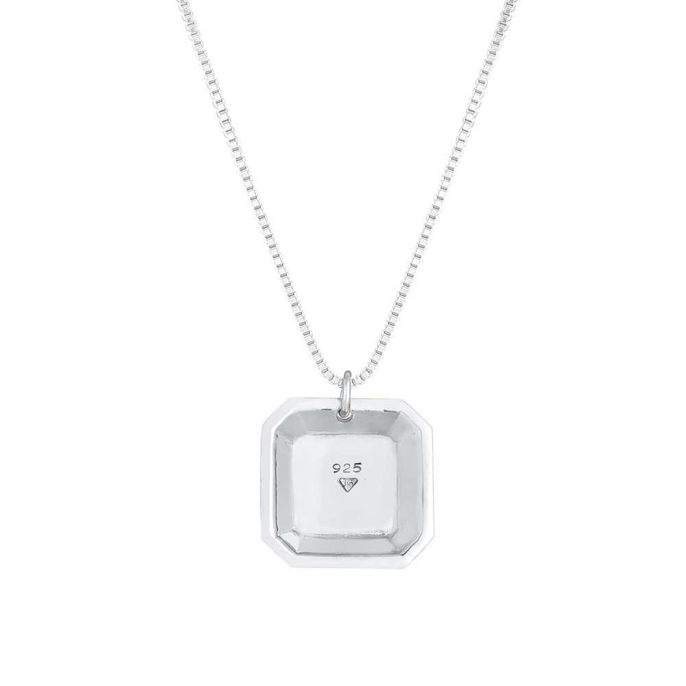 Elli Elli Collier Collier vénitien pour dames Pendentif Geo Basic en 925/1000 argent m Bijoux