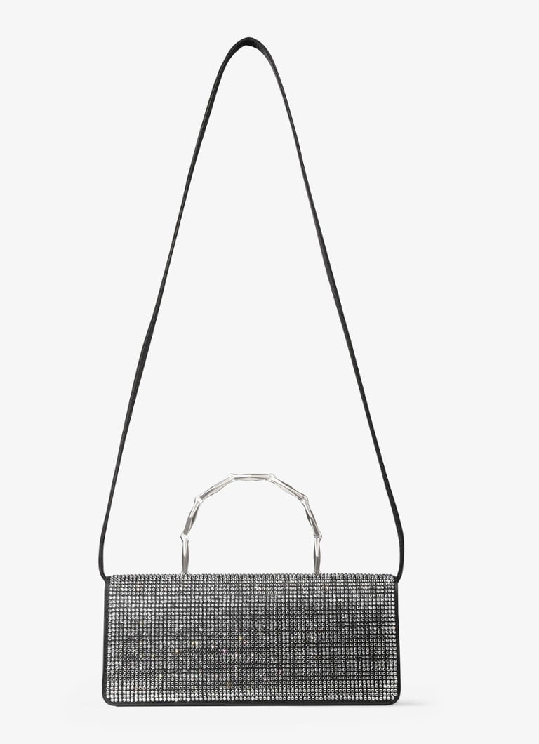 Borsa Jimmy Choo Diamond con dettagli in pelle di vitello